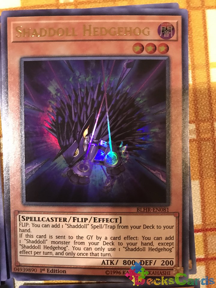 Shaddoll Hedgehog - BLHR-EN081 - Ultra Rare 1st Edition 1