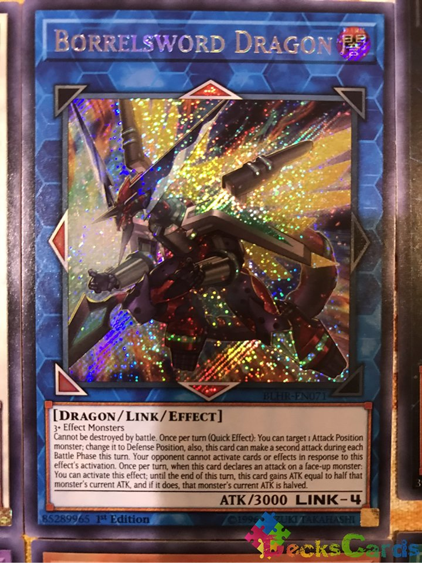 Borrelsword Dragon - BLHR-EN071 - Secret Rare 1st Edition 1