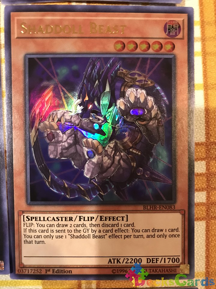 Shaddoll Beast - BLHR-EN083 - Ultra Rare 1st Edition 1