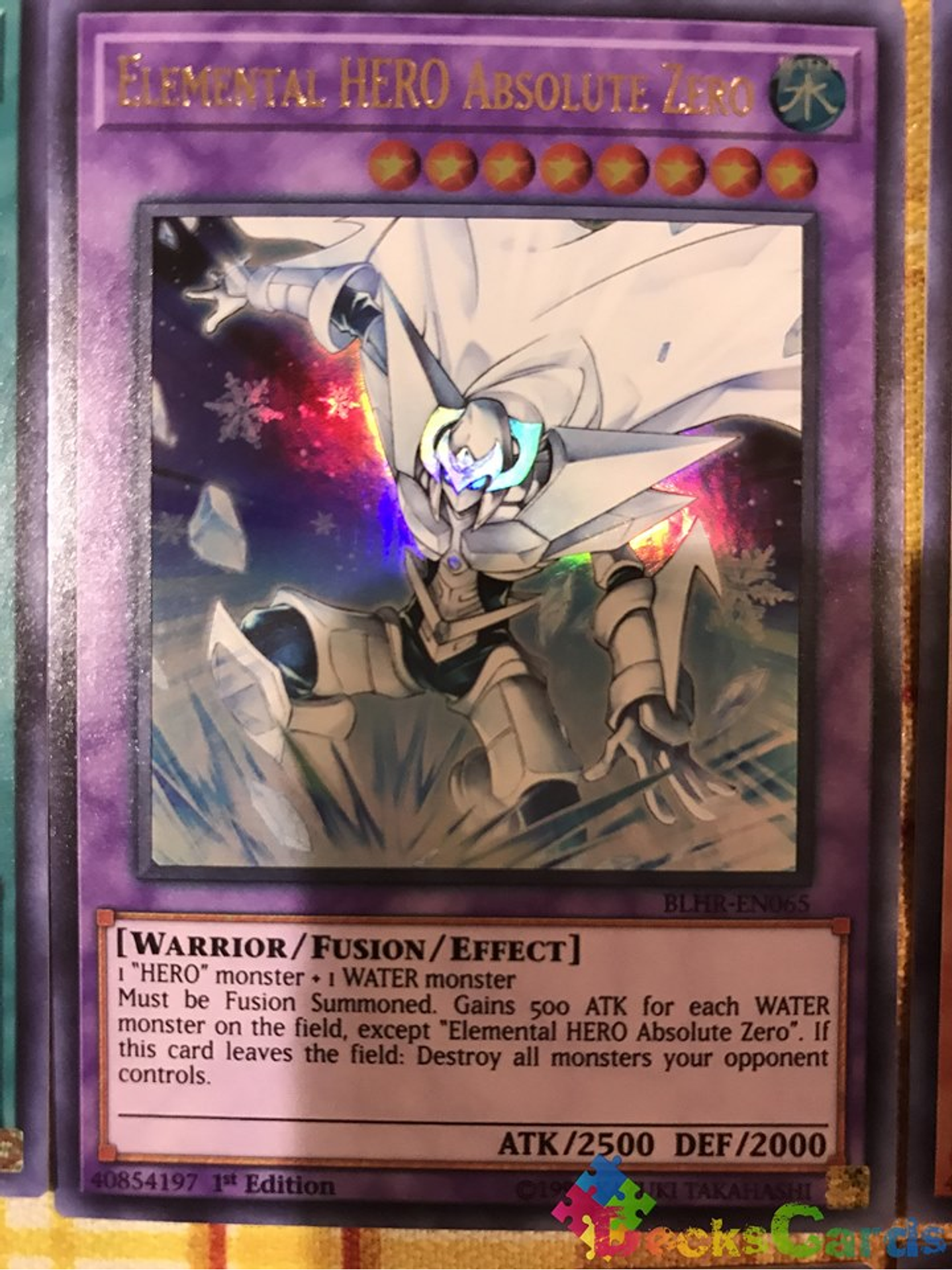 Elemental HERO Absolute Zero - BLHR-EN065 - Ultra Rare 1st Edition 1