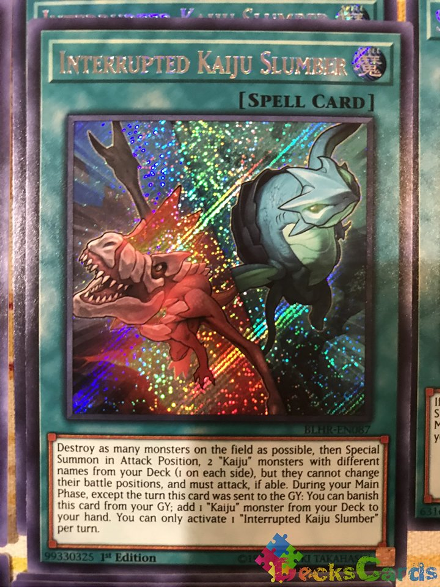 Interrupted Kaiju Slumber - BLHR-EN087 - Secret Rare 1st Edition 1