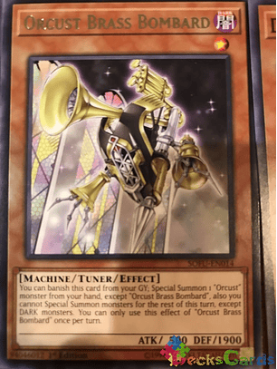 Orcust Brass Bombard - SOFU-EN014 - Rare 1st Edition