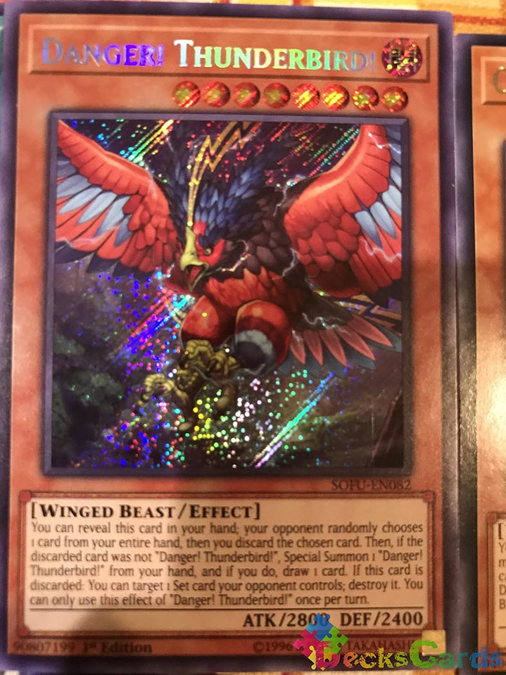 Danger! Thunderbird! - SOFU-EN082 - Secret Rare 1st Edition 1