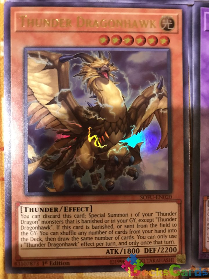 Thunder Dragonhawk - SOFU-EN020 - Ultra Rare 1st Edition 1