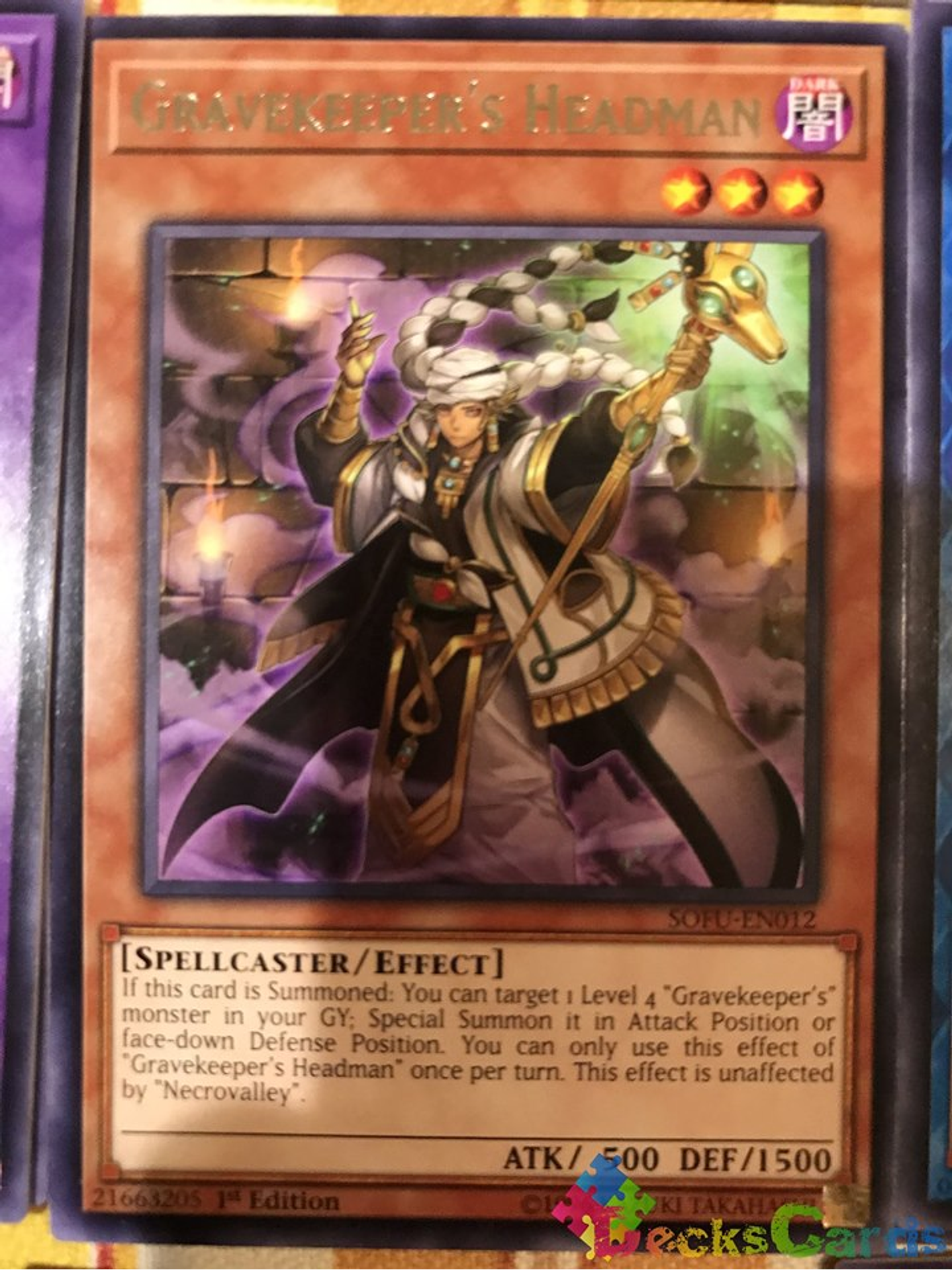 Gravekeeper's Headman - SOFU-EN012 - Rare 1st Edition 1