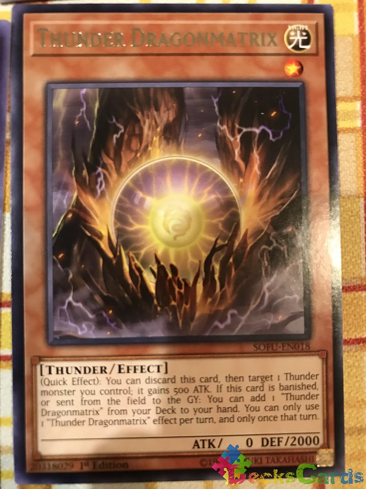 Thunder Dragonmatrix - SOFU-EN018 - Rare 1st Edition 1
