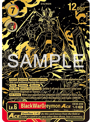 EX10-010 (Rare Pull) BlackWarGreymon ACE