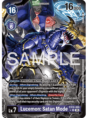 EX10-060 (Alternate Art) Lucemon: Satan Mode