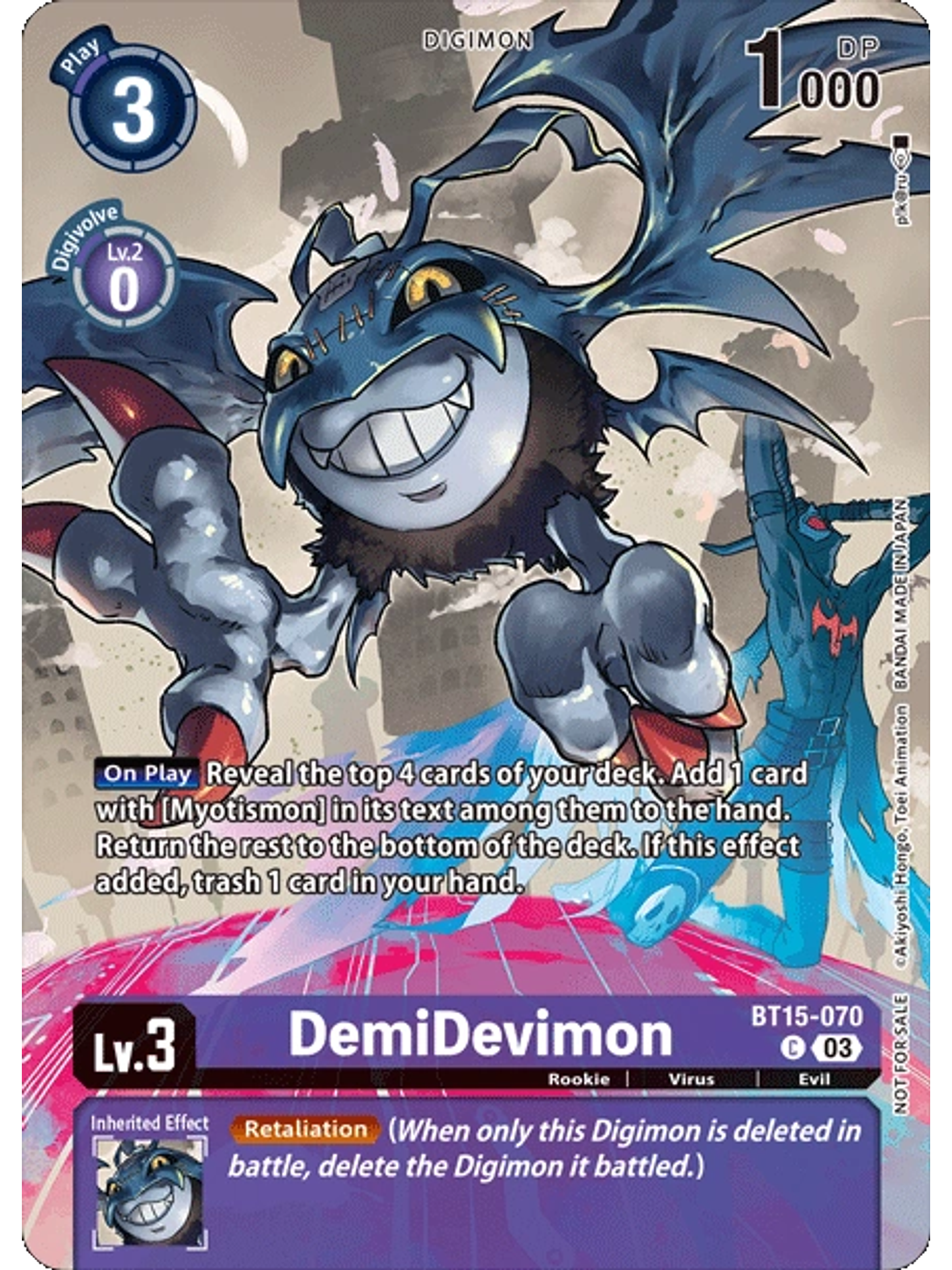 BT15-070 (Alternate Art) DemiDevimon 1
