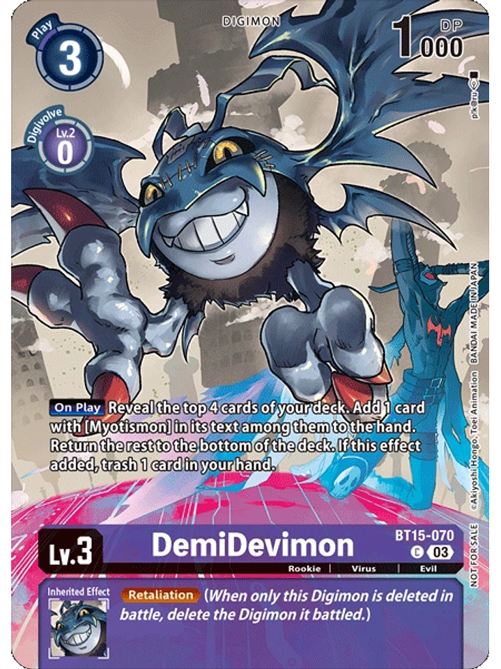 BT15-070 (Alternate Art) DemiDevimon 1