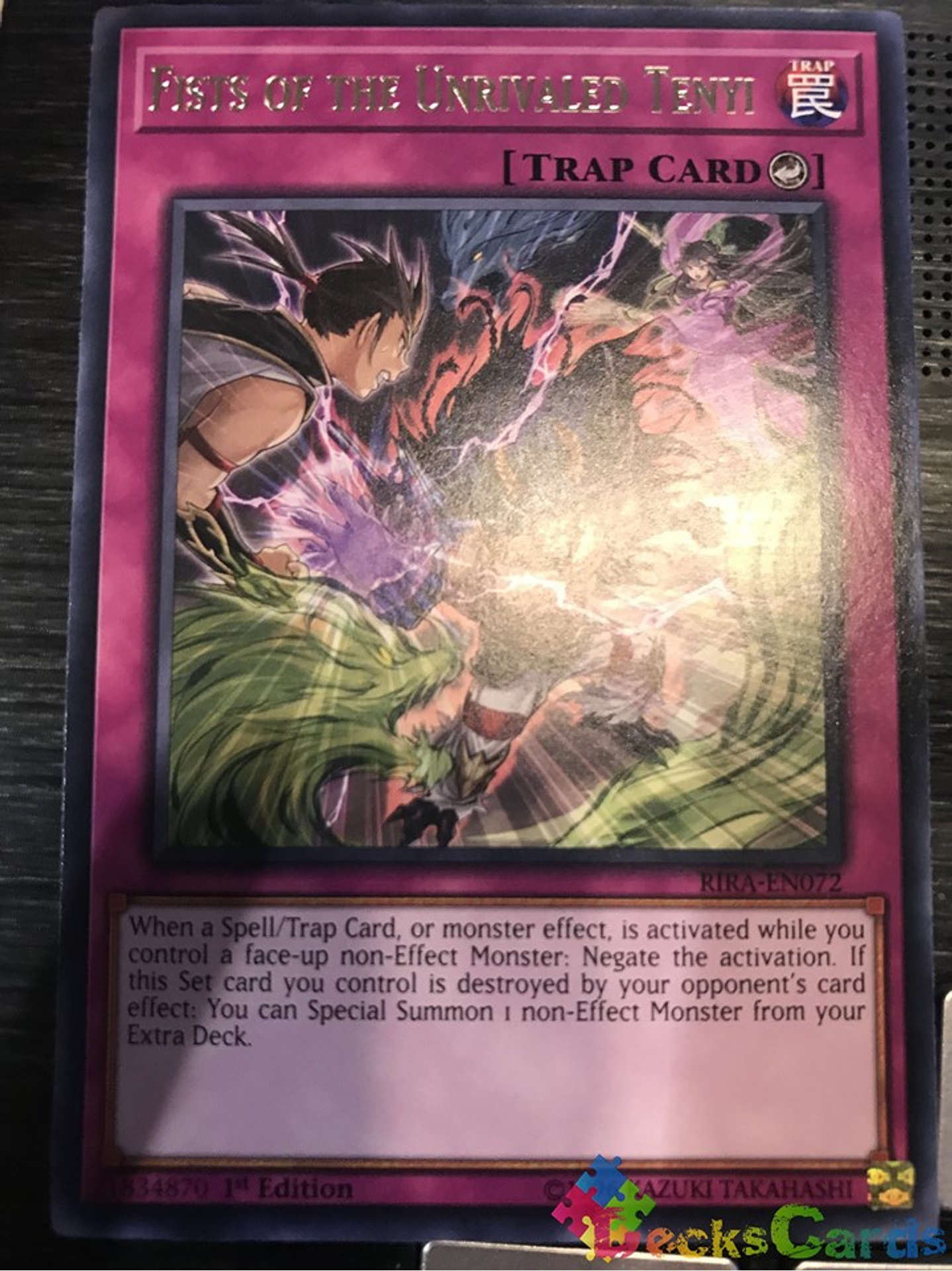 Fists of the Unrivaled Tenyi - RIRA-EN072 - Rare 1st Edition 1