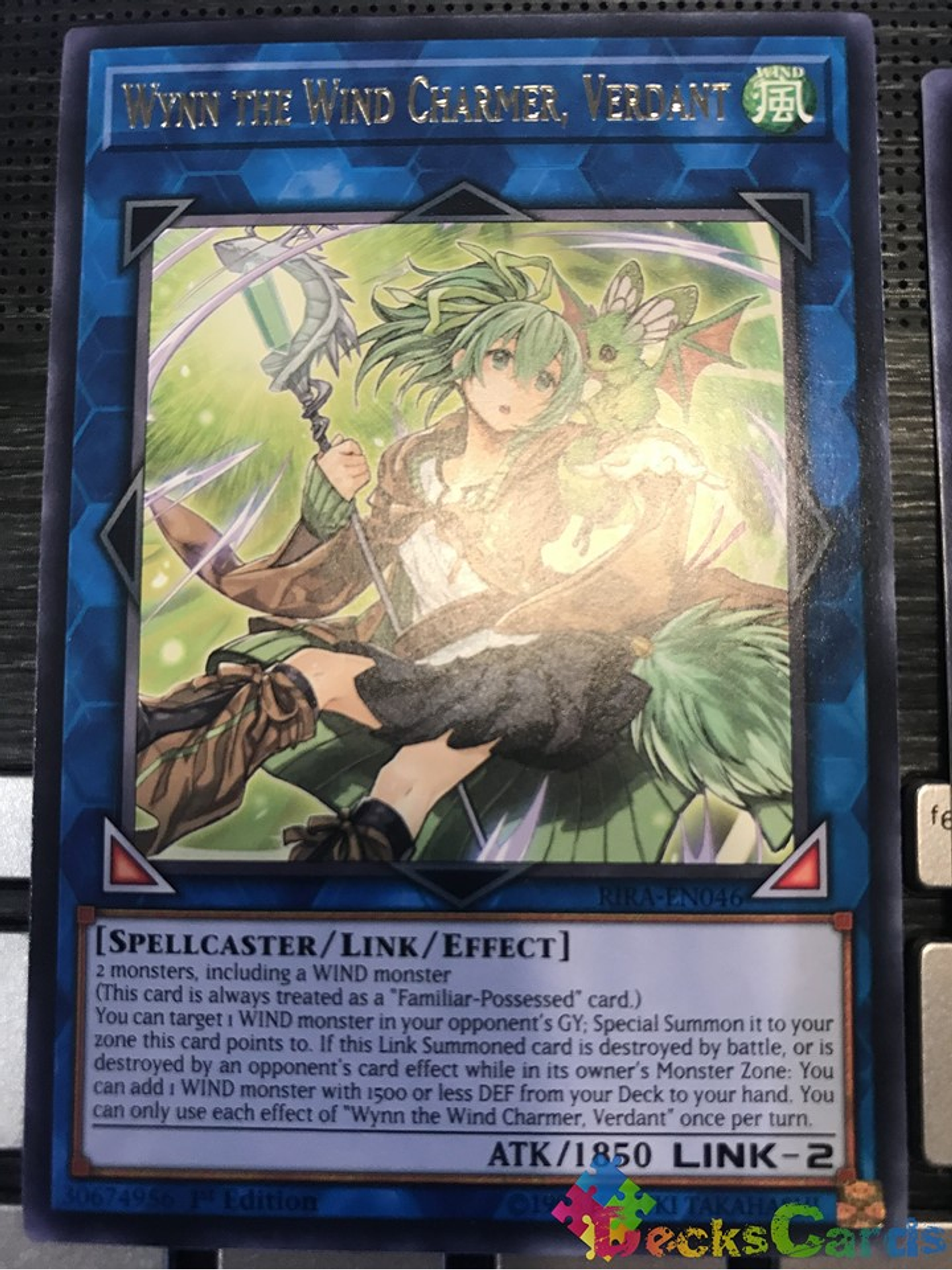 Wynn the Wind Charmer, Verdant - RIRA-EN046 - Rare 1st Edition 1