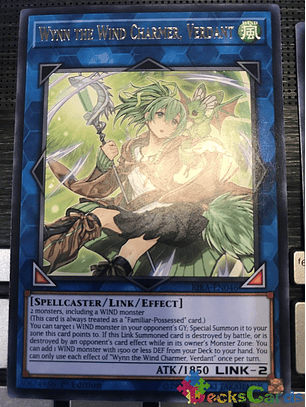 Wynn the Wind Charmer, Verdant - RIRA-EN046 - Rare 1st Edition
