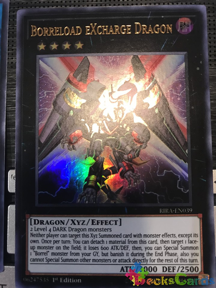 Borreload eXcharge Dragon - RIRA-EN039 - Ultra Rare 1st Edition 1