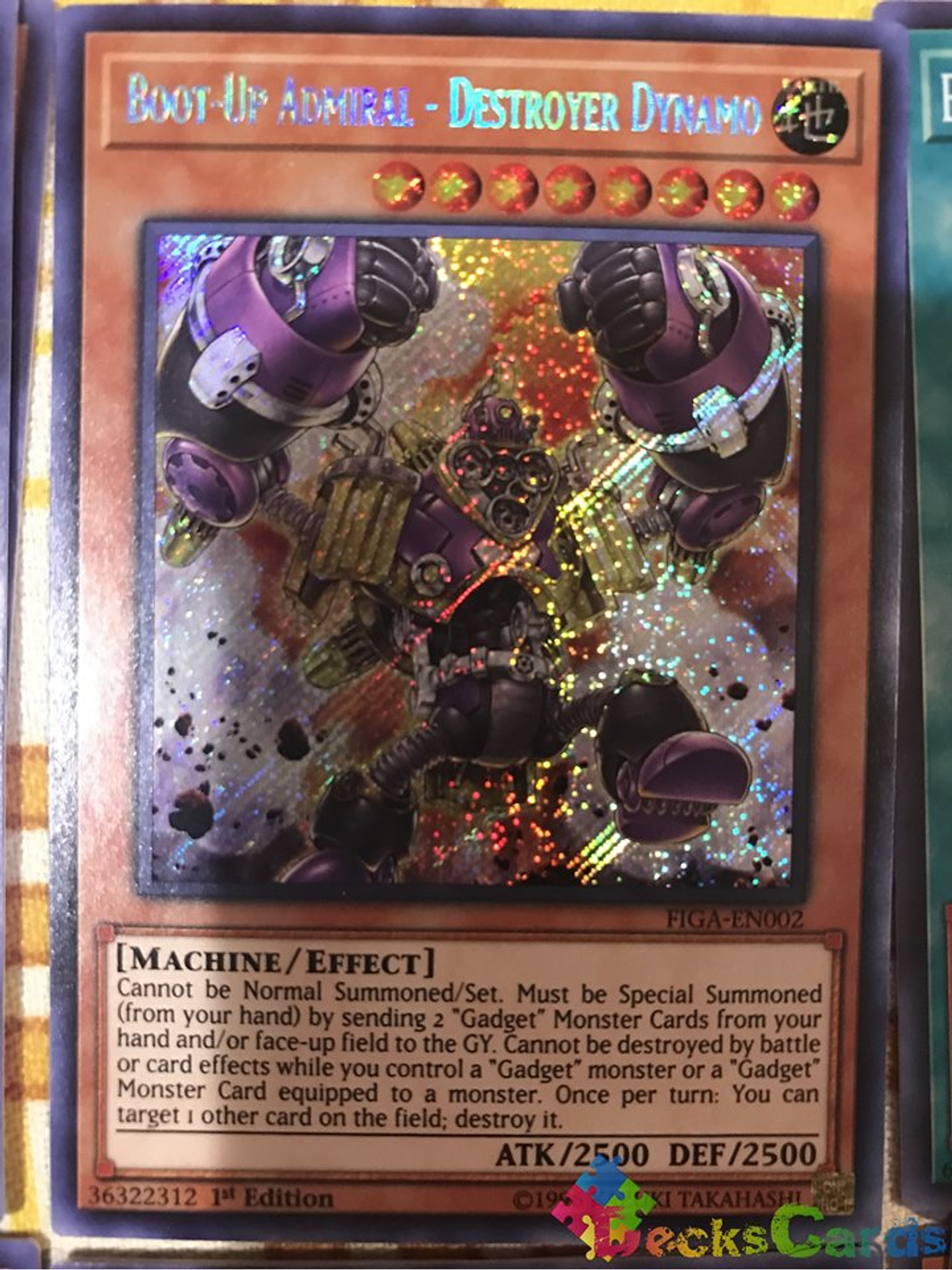 Boot-Up Admiral - Destroyer Dynamo - FIGA-EN002 - Secret Rare 1st Edition 1
