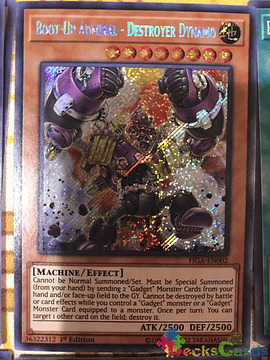 Boot-Up Admiral - Destroyer Dynamo - FIGA-EN002 - Secret Rare 1st Edition