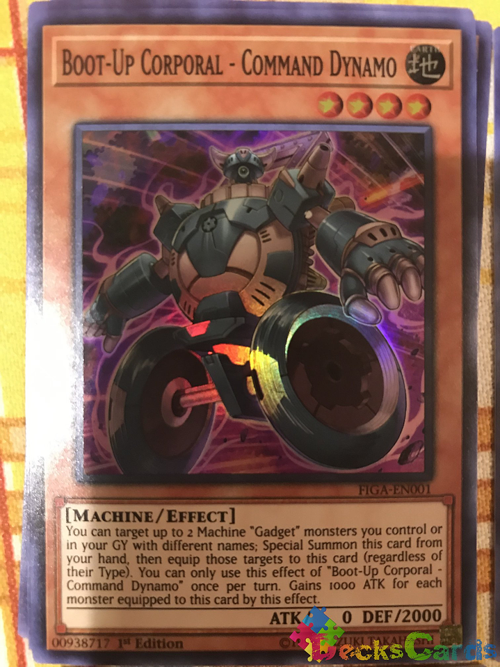 Boot-Up Corporal - Command Dynamo - FIGA-EN001 - Super Rare 1st Edition 1