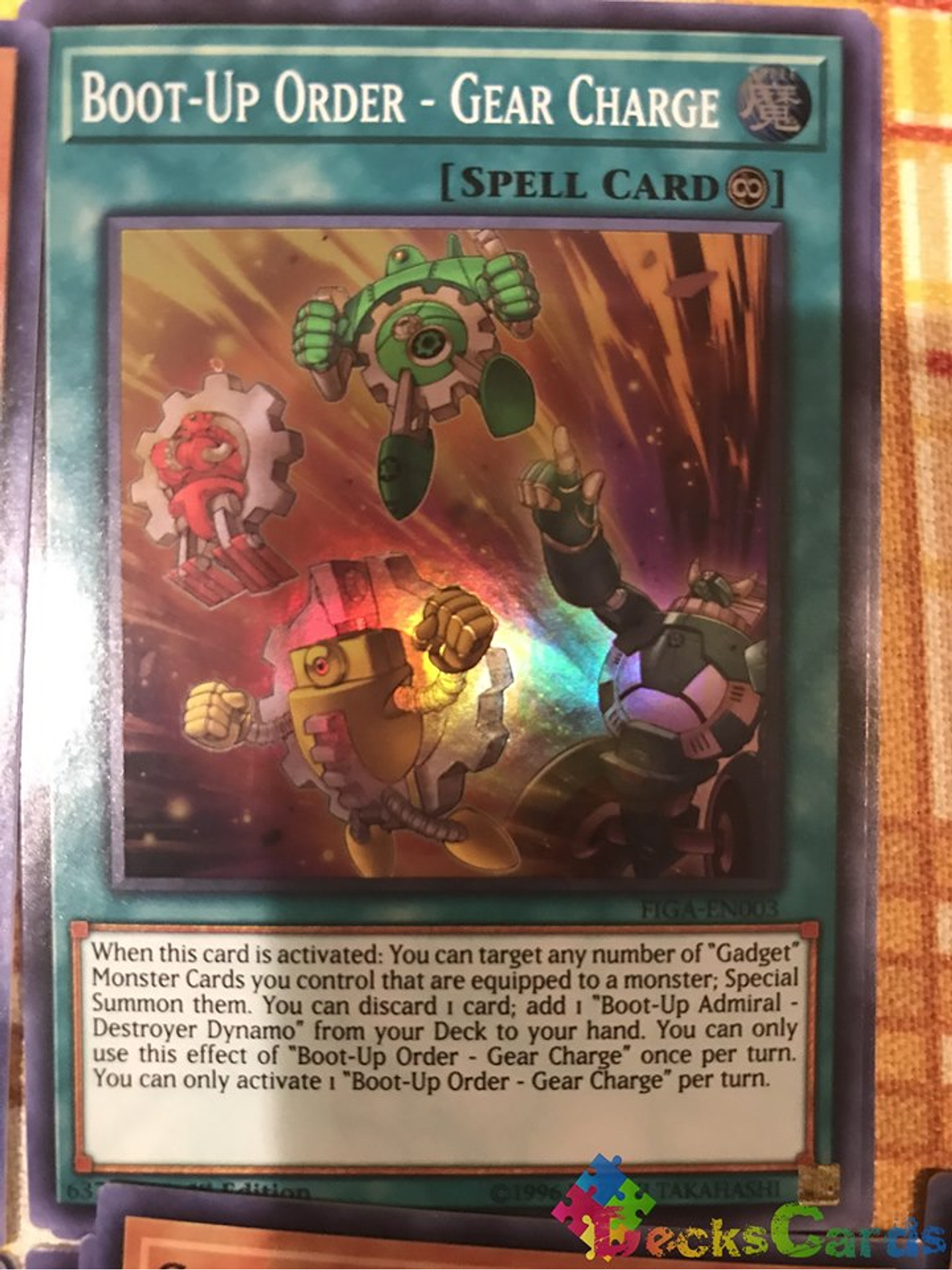 Boot-Up Order - Gear Charge - FIGA-EN003 - Super Rare 1st Edition 1