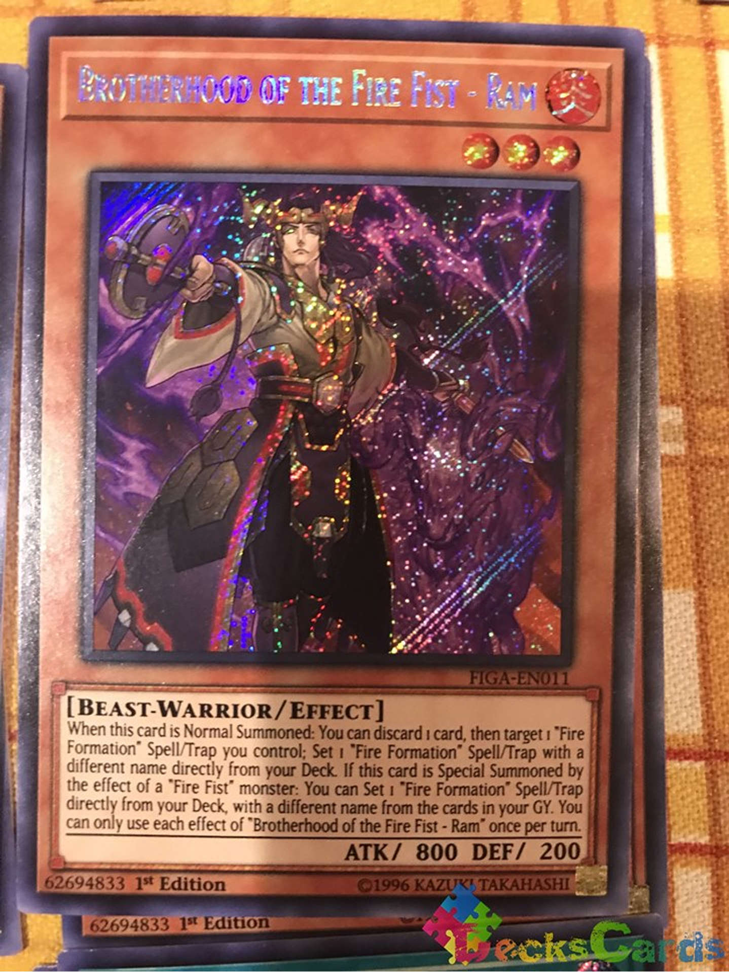 Brotherhood of the Fire Fist - Ram - FIGA-EN011 - Secret Rare 1st Edition 1