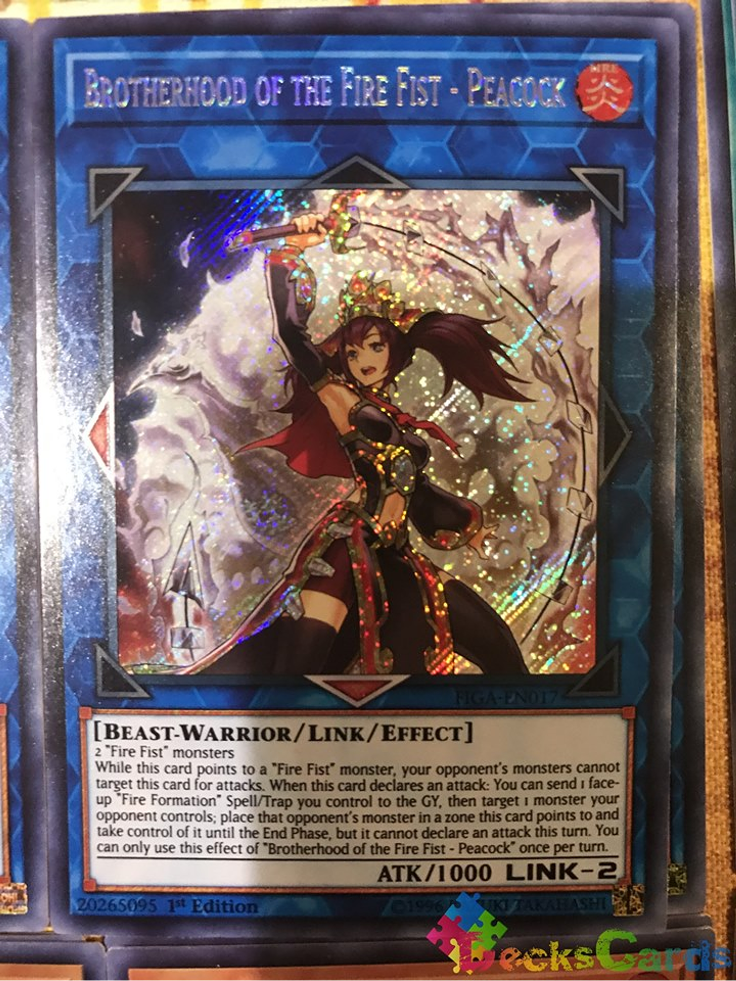 Brotherhood of the Fire Fist - Peacock - FIGA-EN017 - Secret Rare 1st Edition 1