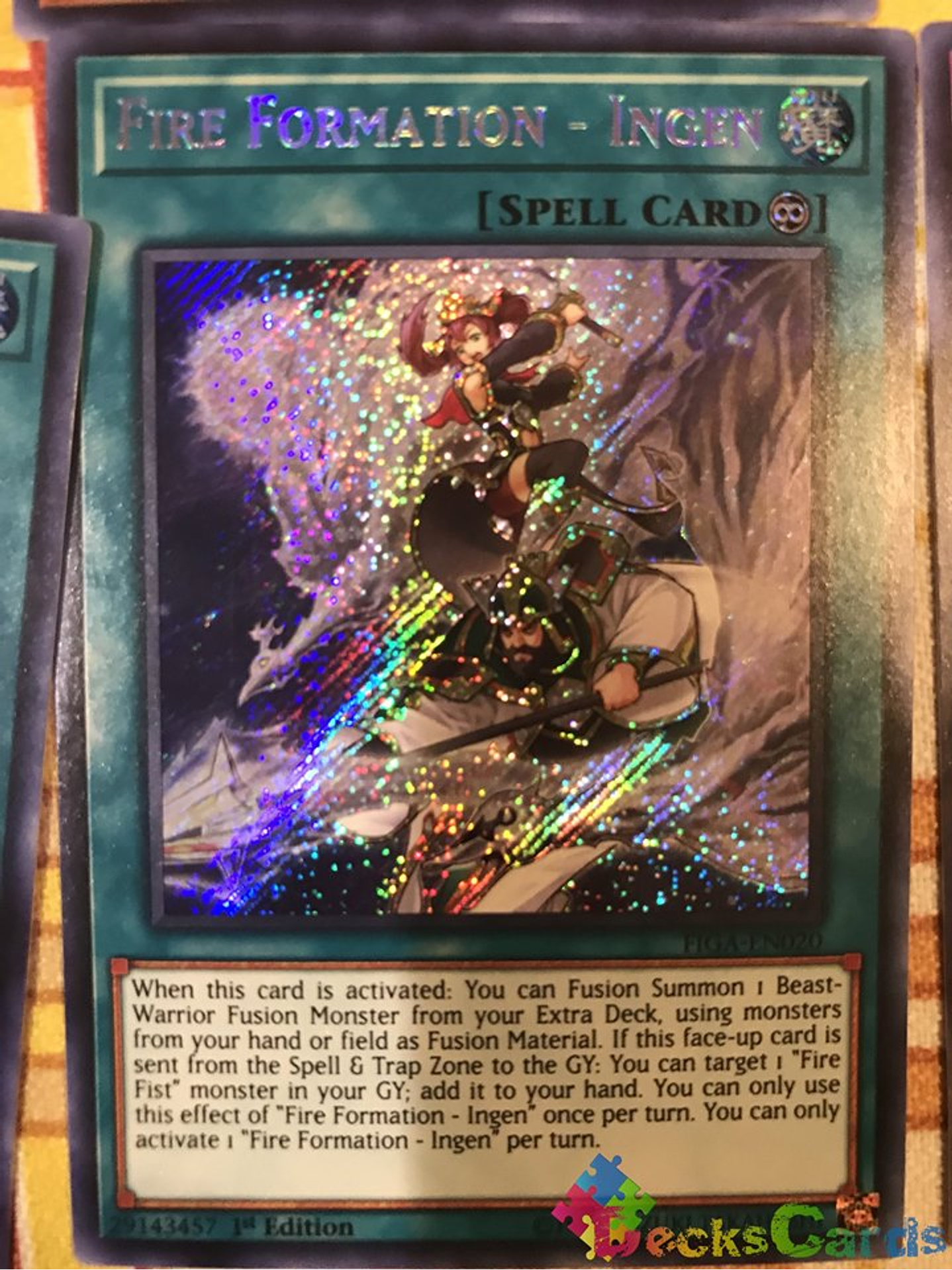 Fire Formation - Ingen - FIGA-EN020 - Secret Rare 1st Edition 1