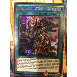 Yu-Gi-Oh! - Fire Fortress ATOP Liang Peak - FIGA-EN018 - Secret Rare - 1ª Edición - Puños De Los Gadgets