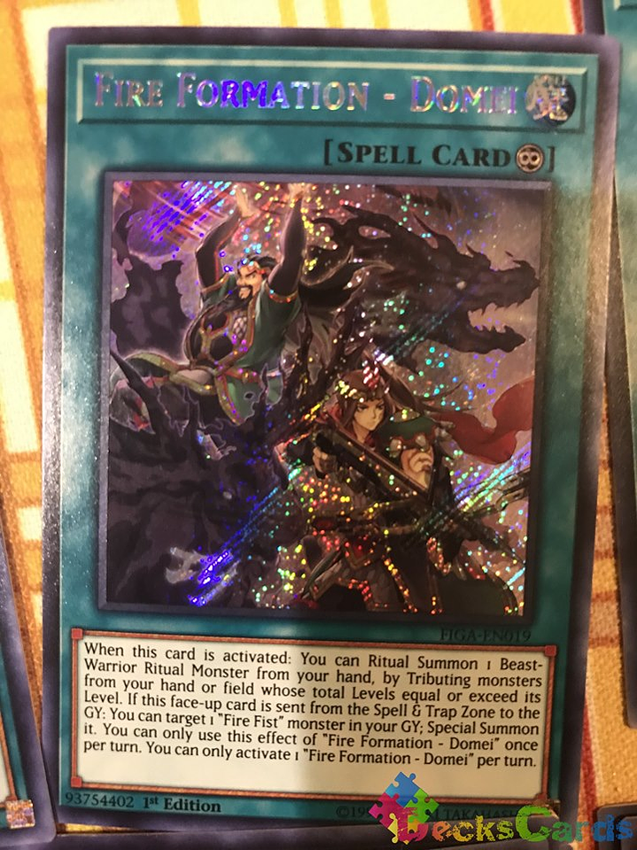 Fire Formation - Domei - FIGA-EN019 - Secret Rare 1st Edition 1
