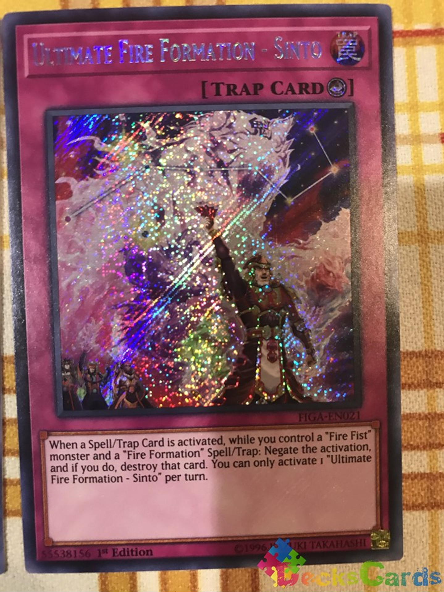 Ultimate Fire Formation - Sinto - FIGA-EN021 - Secret Rare 1st Edition 1