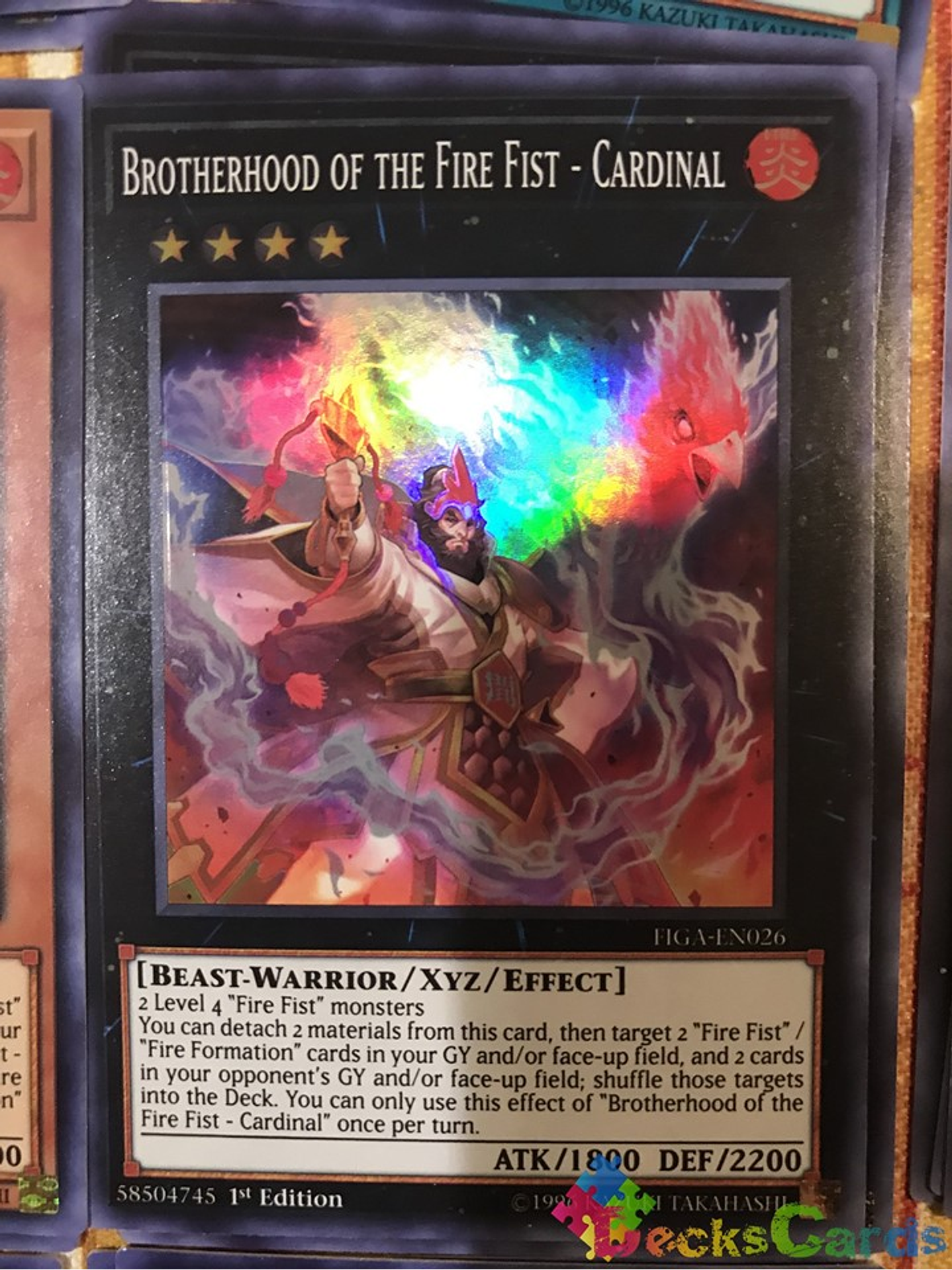 Brotherhood of the Fire Fist - Cardinal - FIGA-EN026 - Super Rare 1st Edition 1