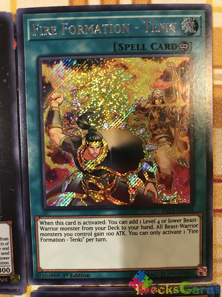 Fire Formation - Tenki - FIGA-EN028 - Secret Rare 1st Edition 1