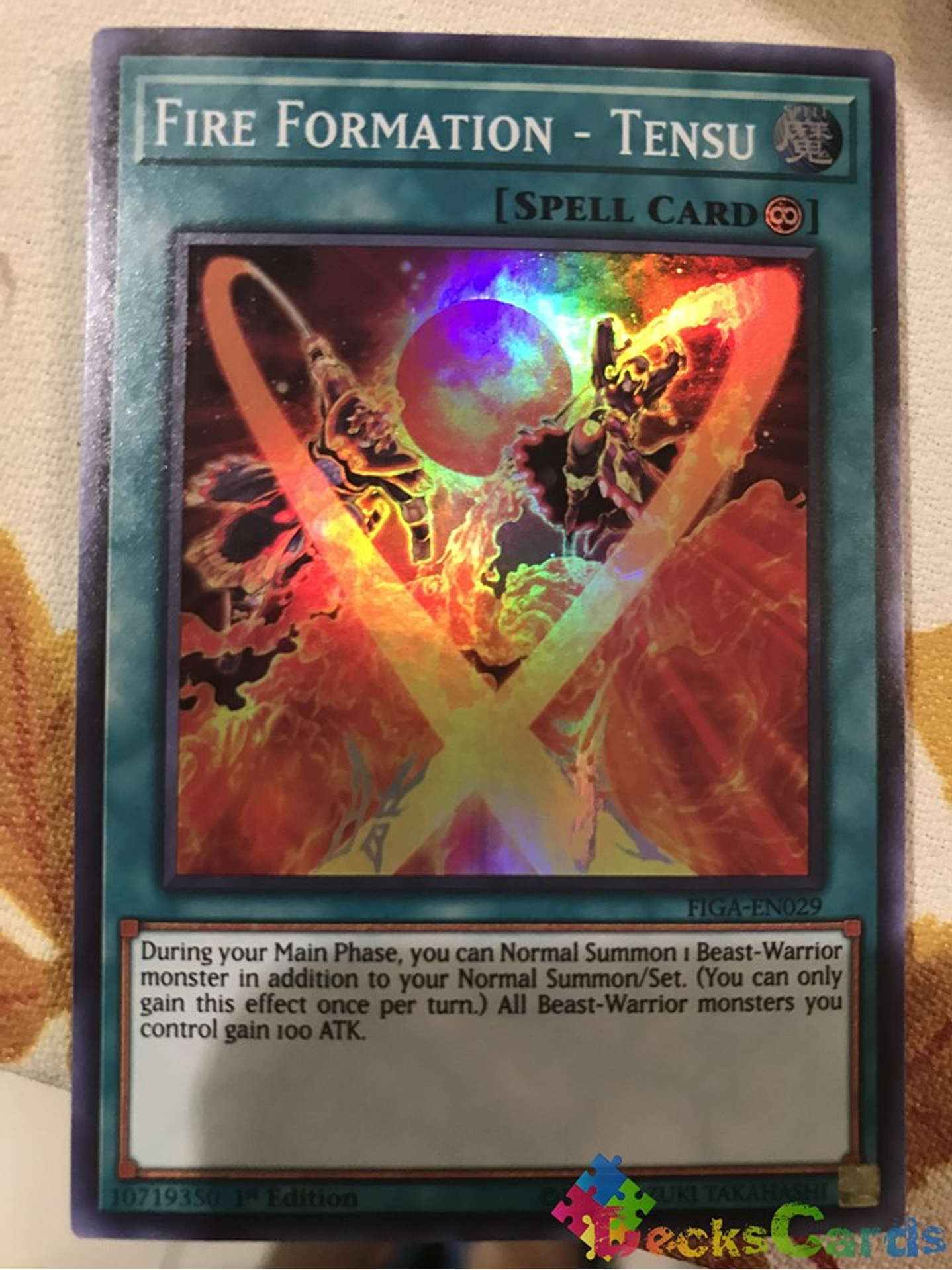Fire Formation - Tensu - FIGA-EN029 - Super Rare 1st Edition 1