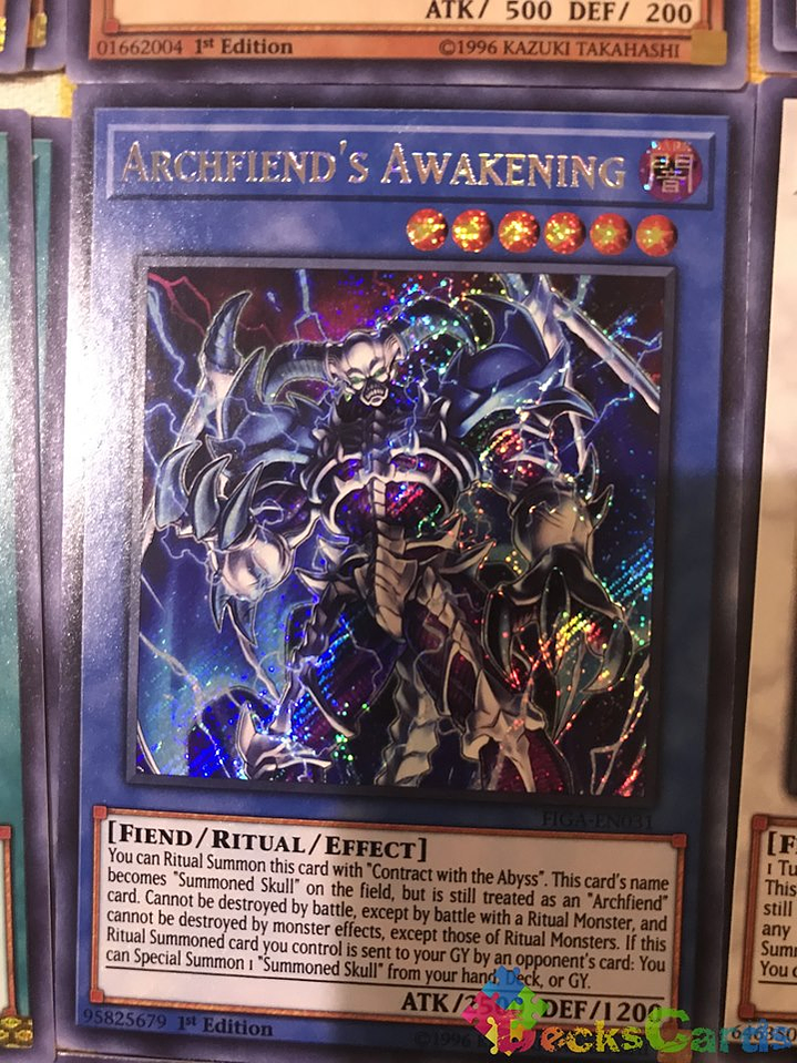 Archfiend's Awakening - FIGA-EN031 - Secret Rare 1st Edition 1