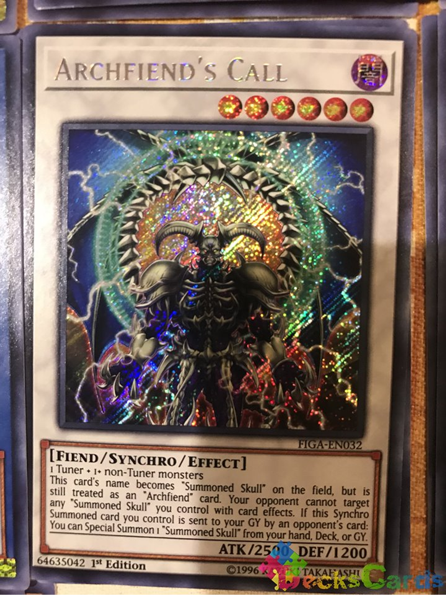 Archfiend's Call - FIGA-EN032 - Secret Rare 1st Edition 1