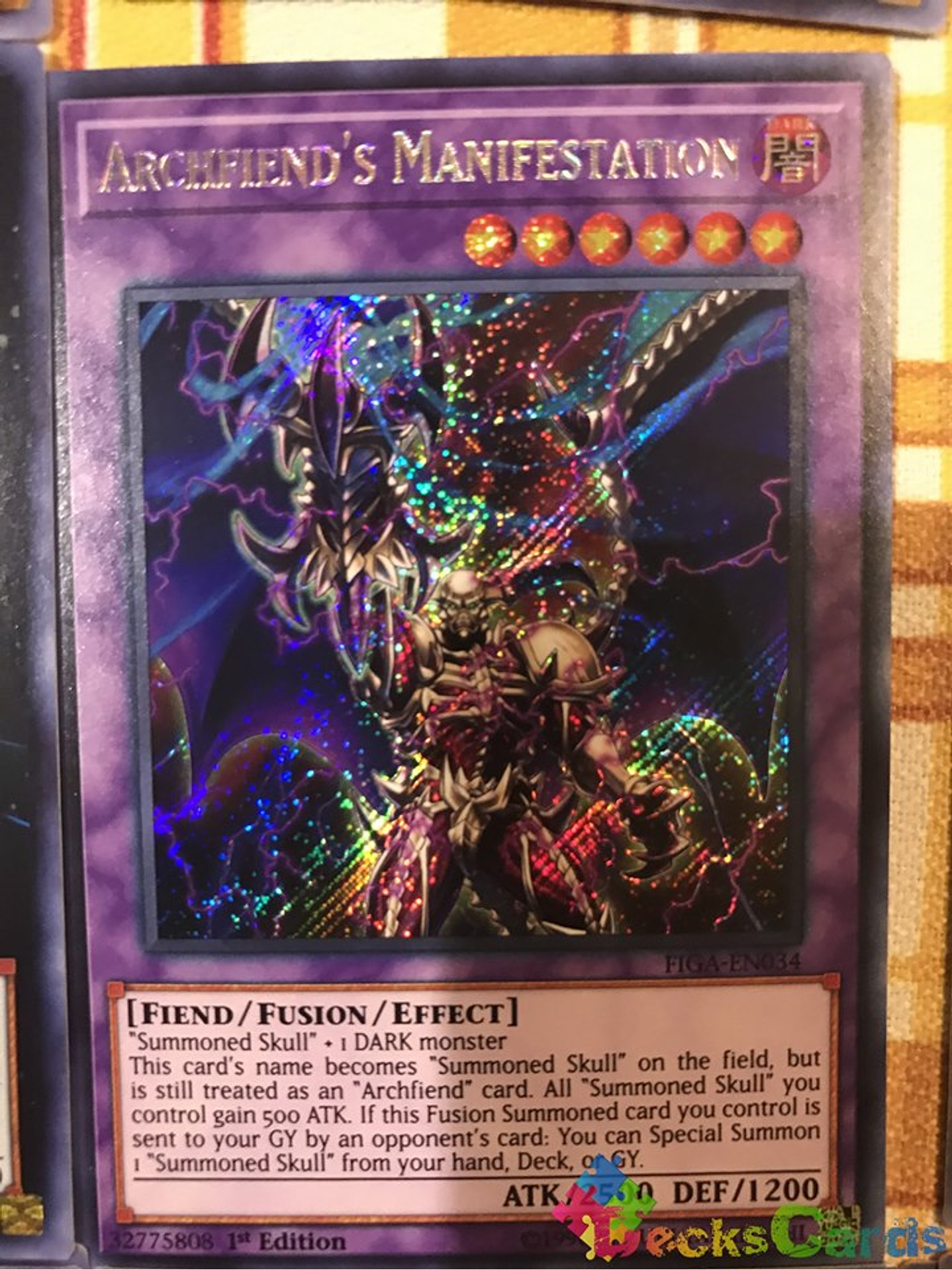 Archfiend's Manifestation - FIGA-EN034 - Secret Rare 1st Edition 1