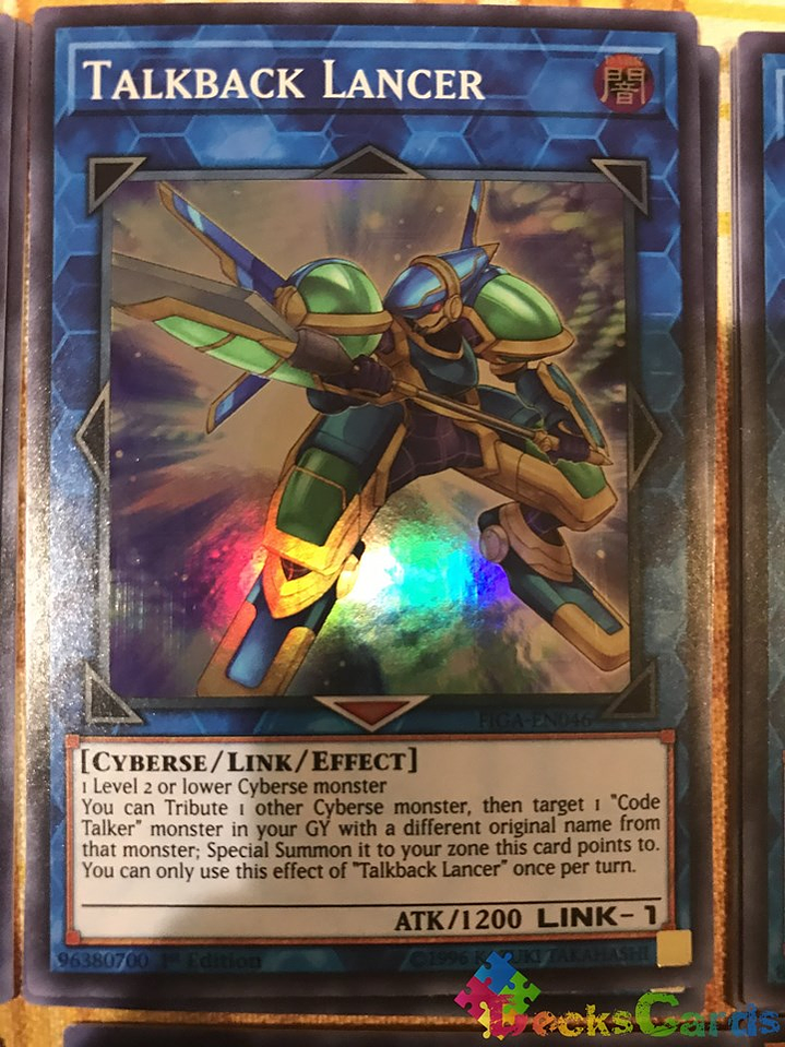 Talkback Lancer - FIGA-EN046 - Super Rare 1st Edition 1