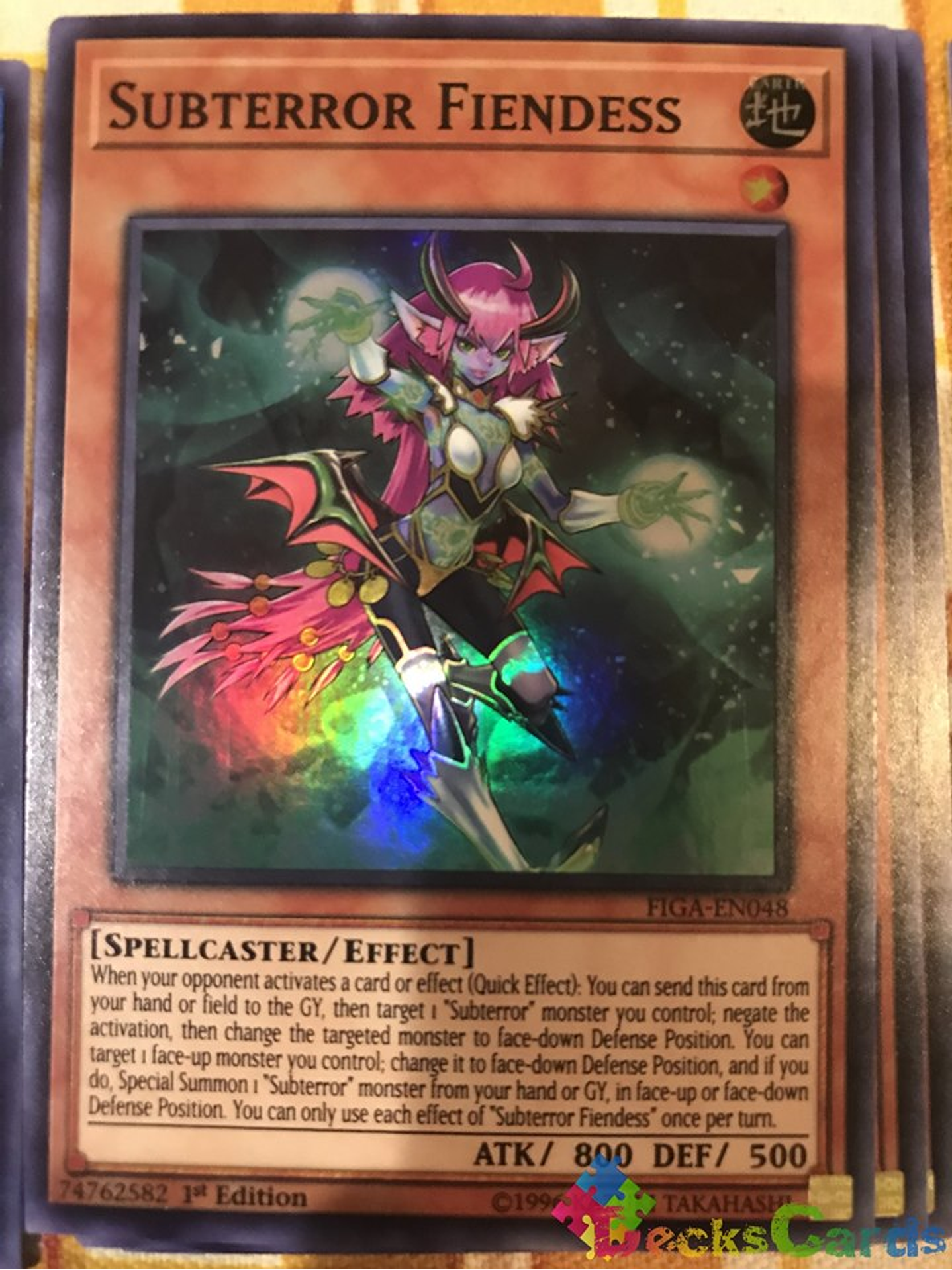 Subterror Fiendess - FIGA-EN048 - Super Rare 1st Edition 1