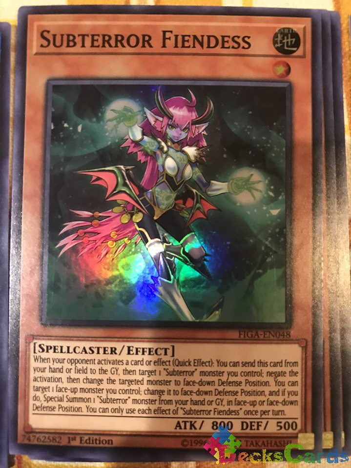 Subterror Fiendess - FIGA-EN048 - Super Rare 1st Edition 1