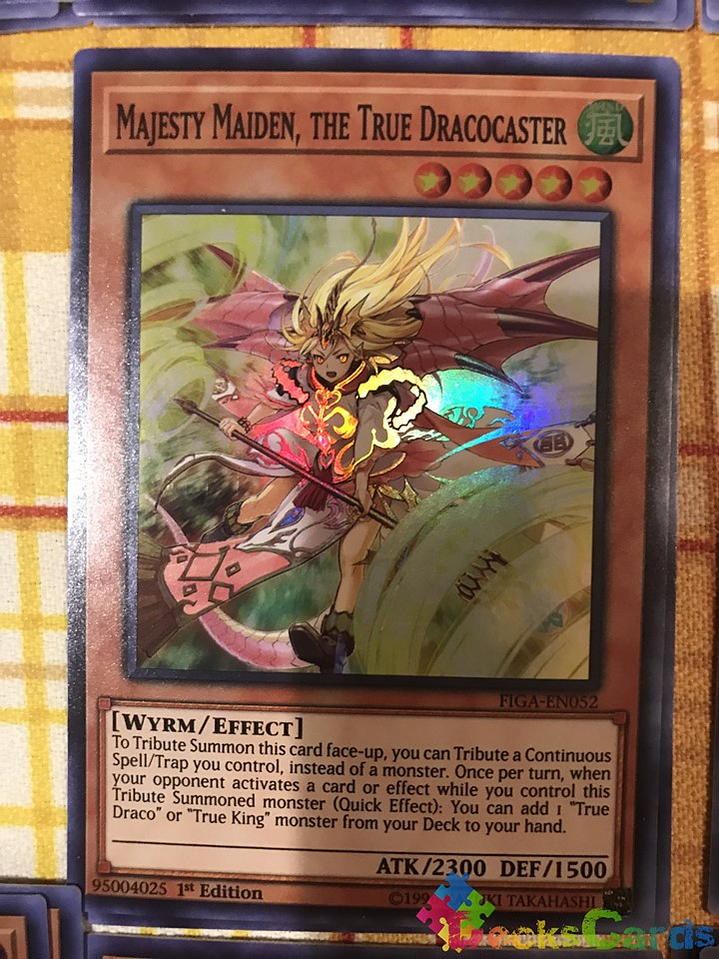 Majesty Maiden, the True Dracocaster - FIGA-EN052 - Super Rare 1st Edition 1