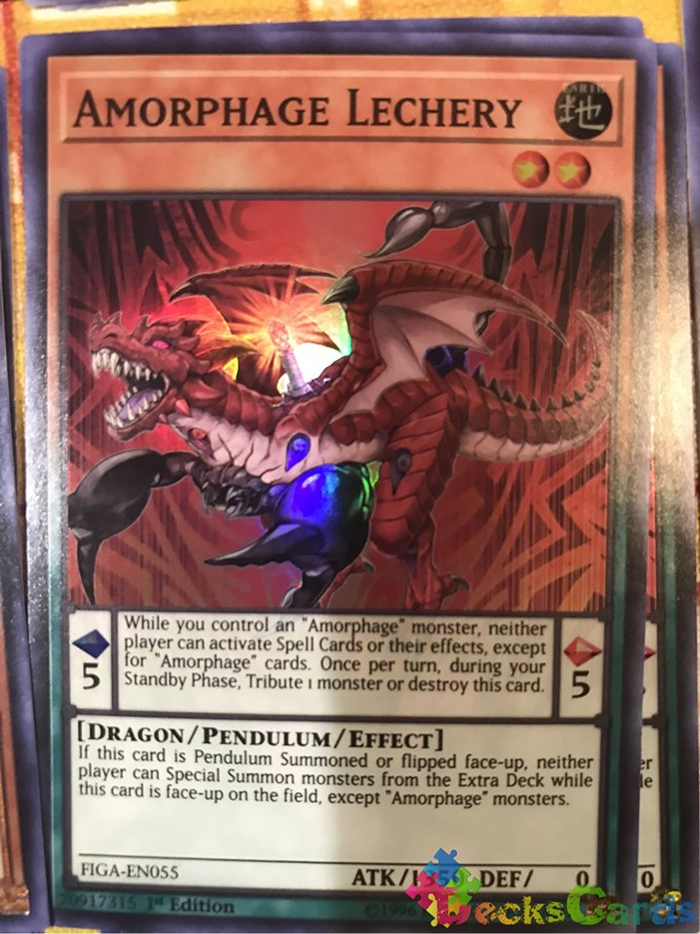 Amorphage Lechery - FIGA-EN055 - Super Rare 1st Edition 1