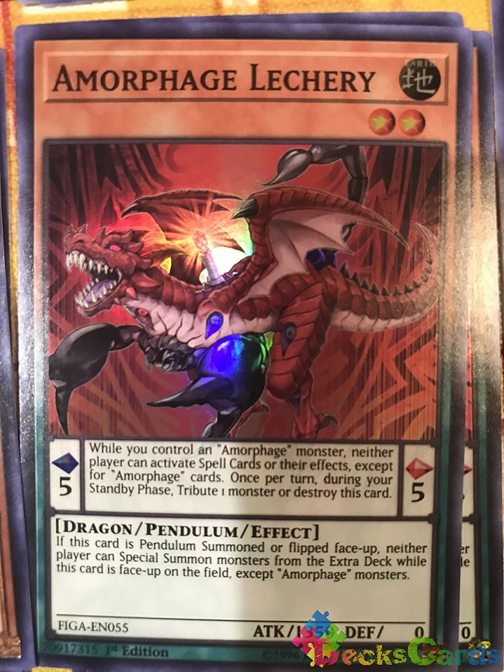 Amorphage Lechery - FIGA-EN055 - Super Rare 1st Edition 1
