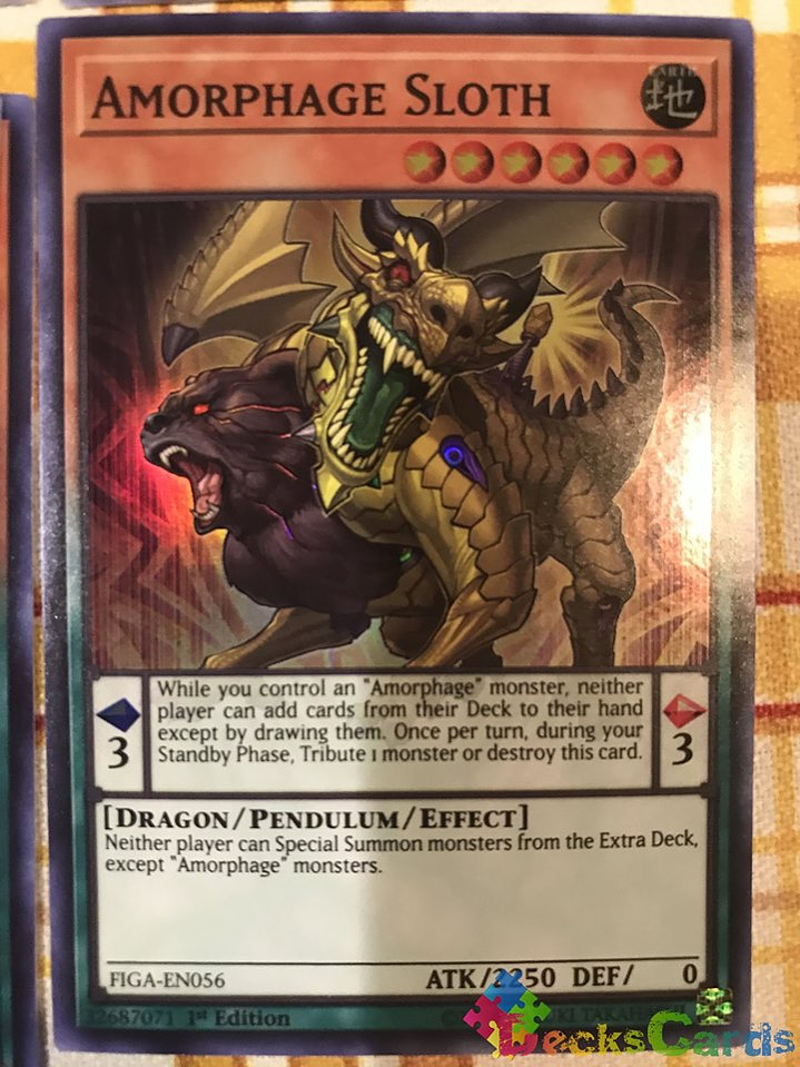 Amorphage Sloth - FIGA-EN056 - Super Rare 1st Edition 1