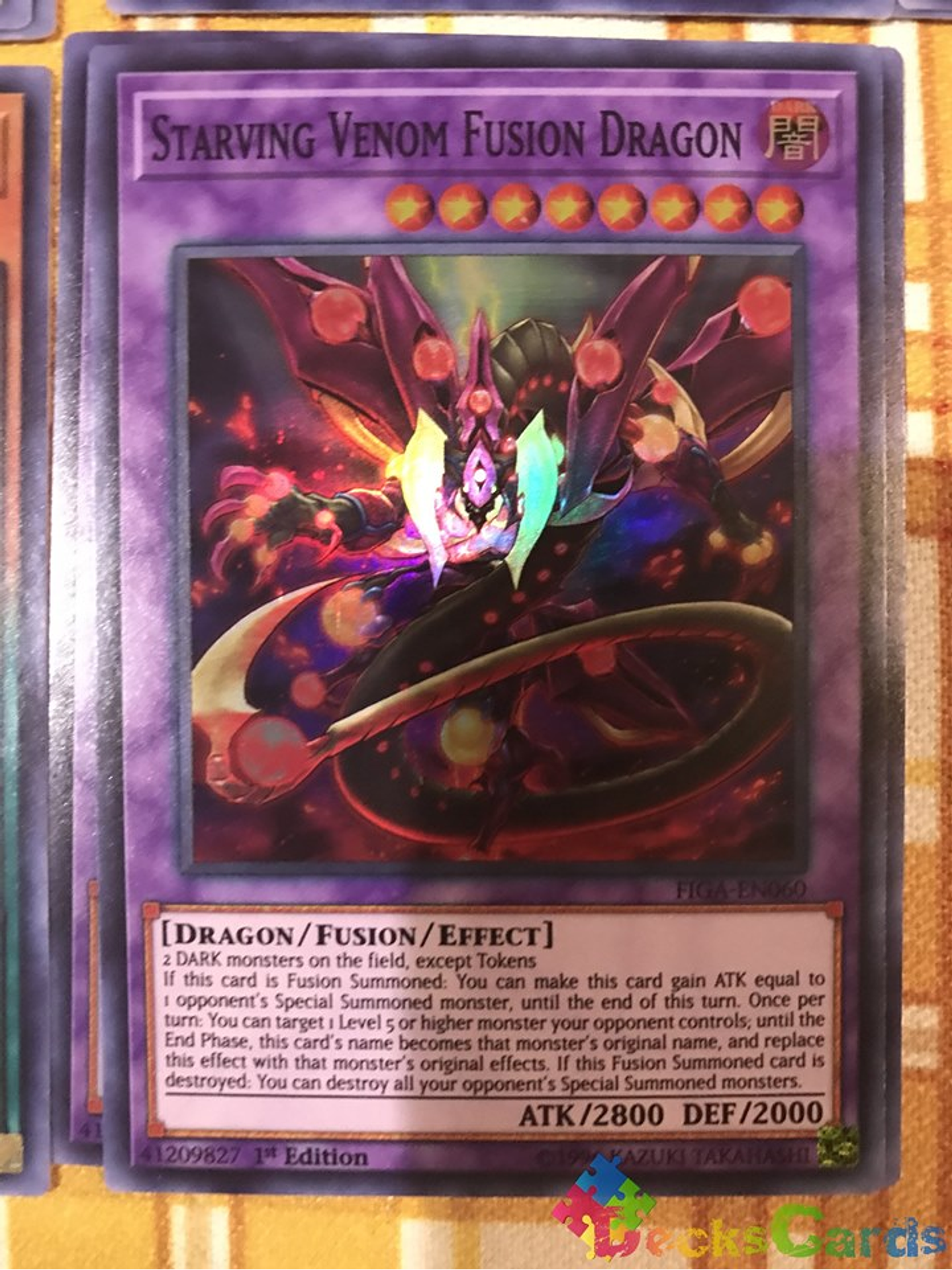 Starving Venom Fusion Dragon - FIGA-EN060 - Super Rare 1st Edition 1