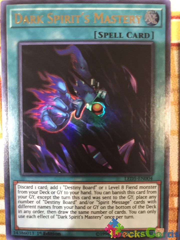 Dark Spirit's Mastery - LED5-EN004 - Ultra Rare 1st Edition 1