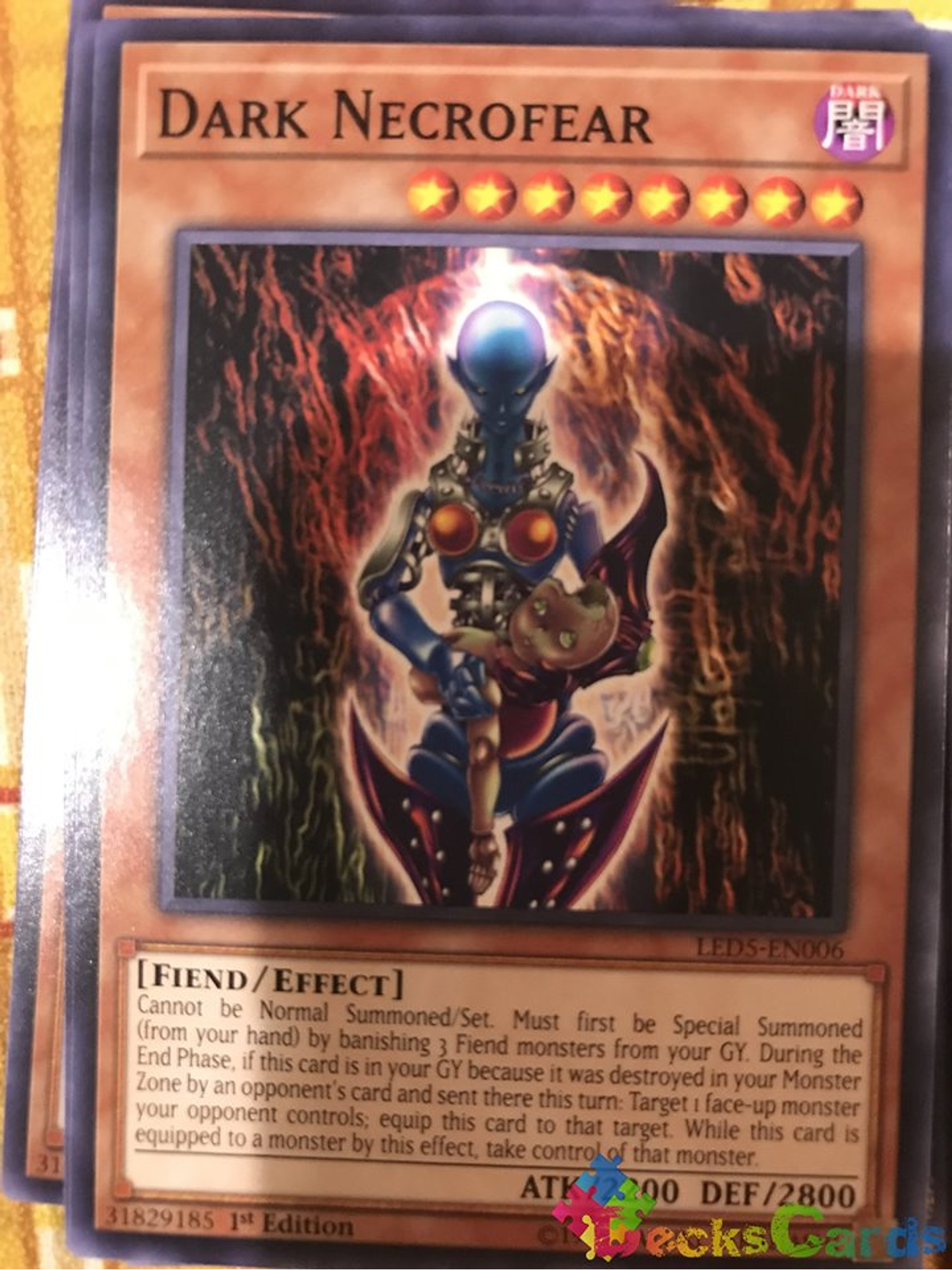 Dark Necrofear - LED5-EN006 - Common 1st Edition 1