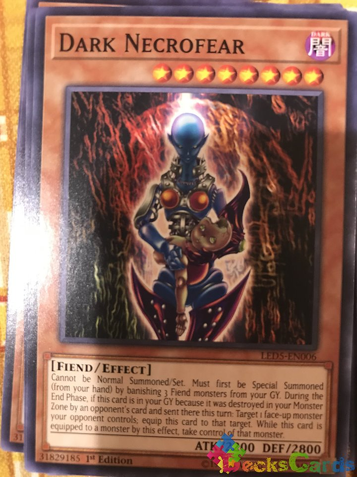 Dark Necrofear - LED5-EN006 - Common 1st Edition 1