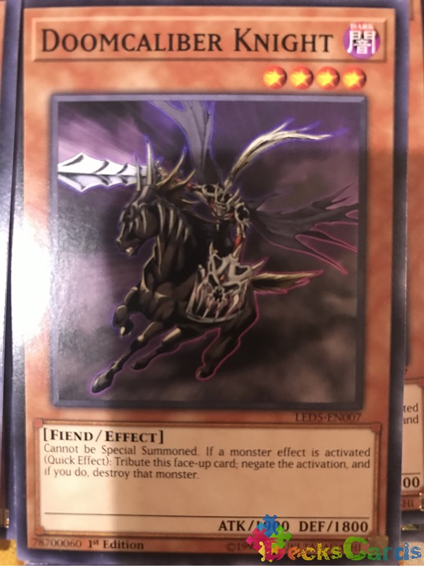 Doomcaliber Knight - LED5-EN007 - Common 1st Edition 1