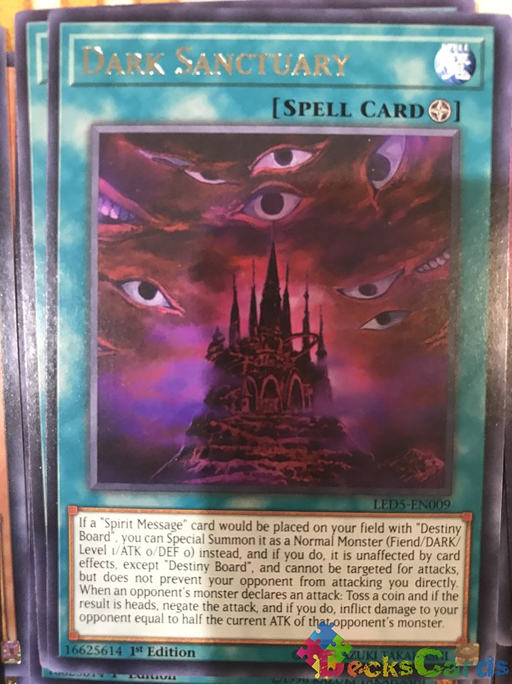 Dark Sanctuary - LED5-EN009 - Rare 1st Edition 1