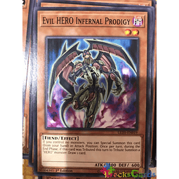 Evil HERO Infernal Prodigy - LED5-EN019 - Common 1st Edition