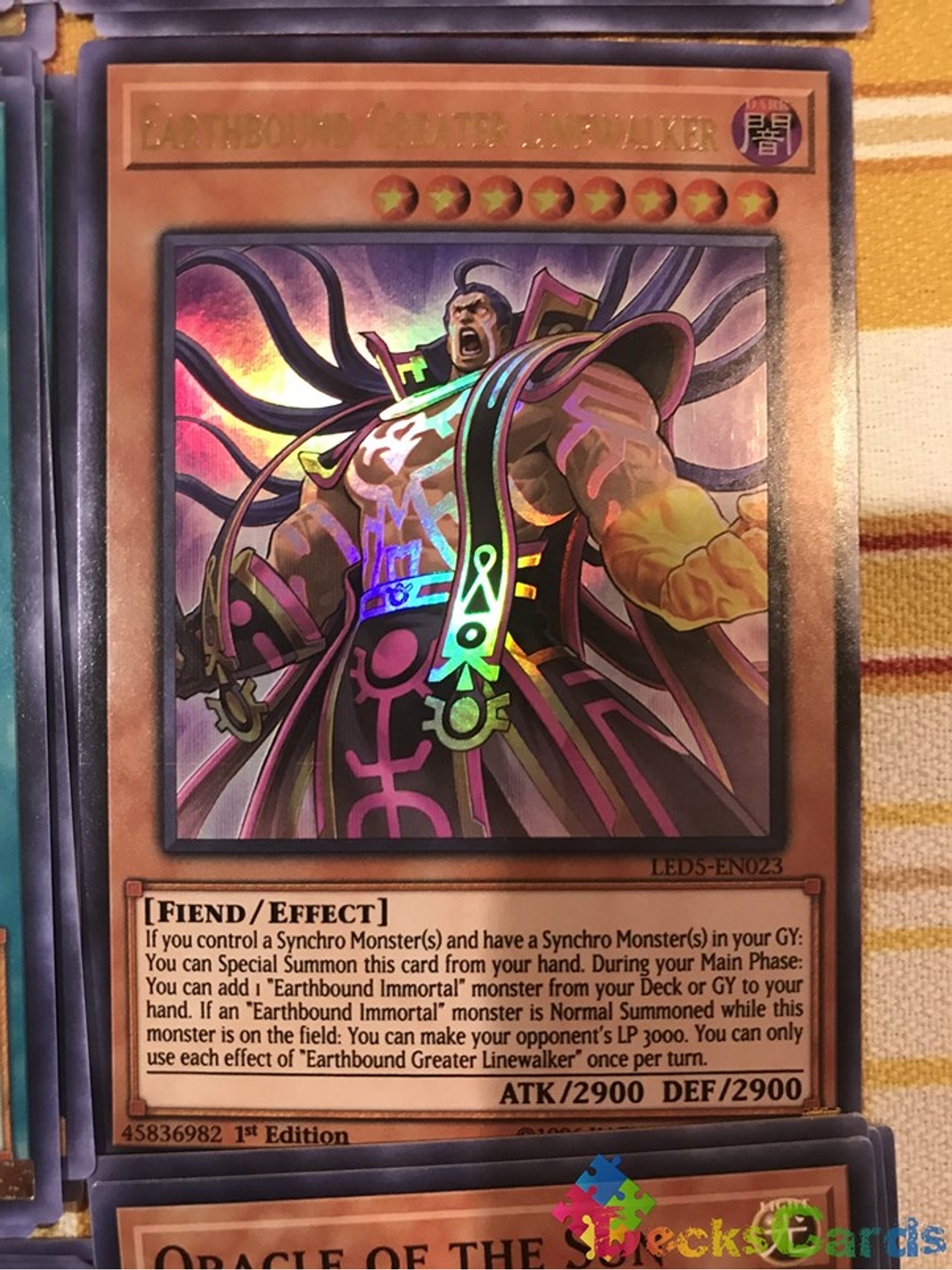 Earthbound Greater Linewalker - LED5-EN023 - Ultra Rare 1st Edition 1