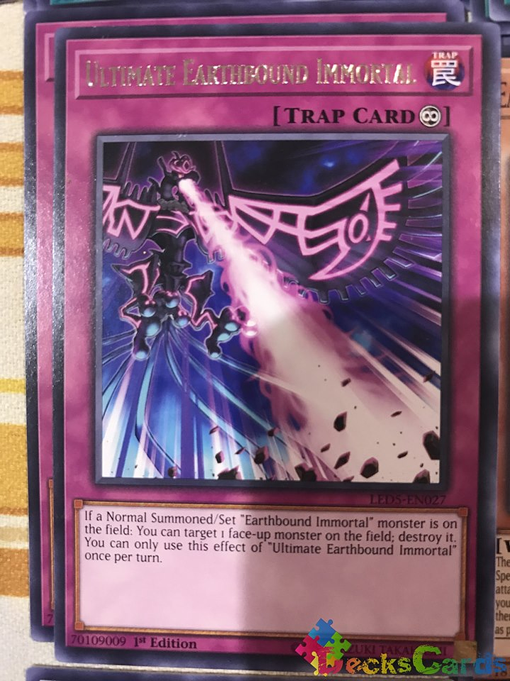 Ultimate Earthbound Immortal - LED5-EN027 - Rare 1st Edition 1